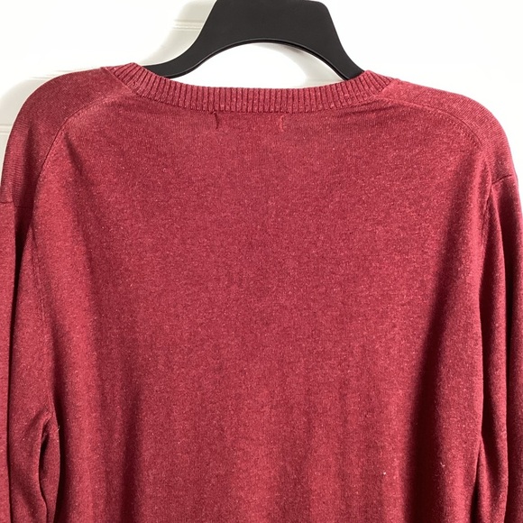 Banana Republic Men’s Silk and Linen Blend V -Neck Long Sleeve Sweater  Medium - Picture 5 of 6
